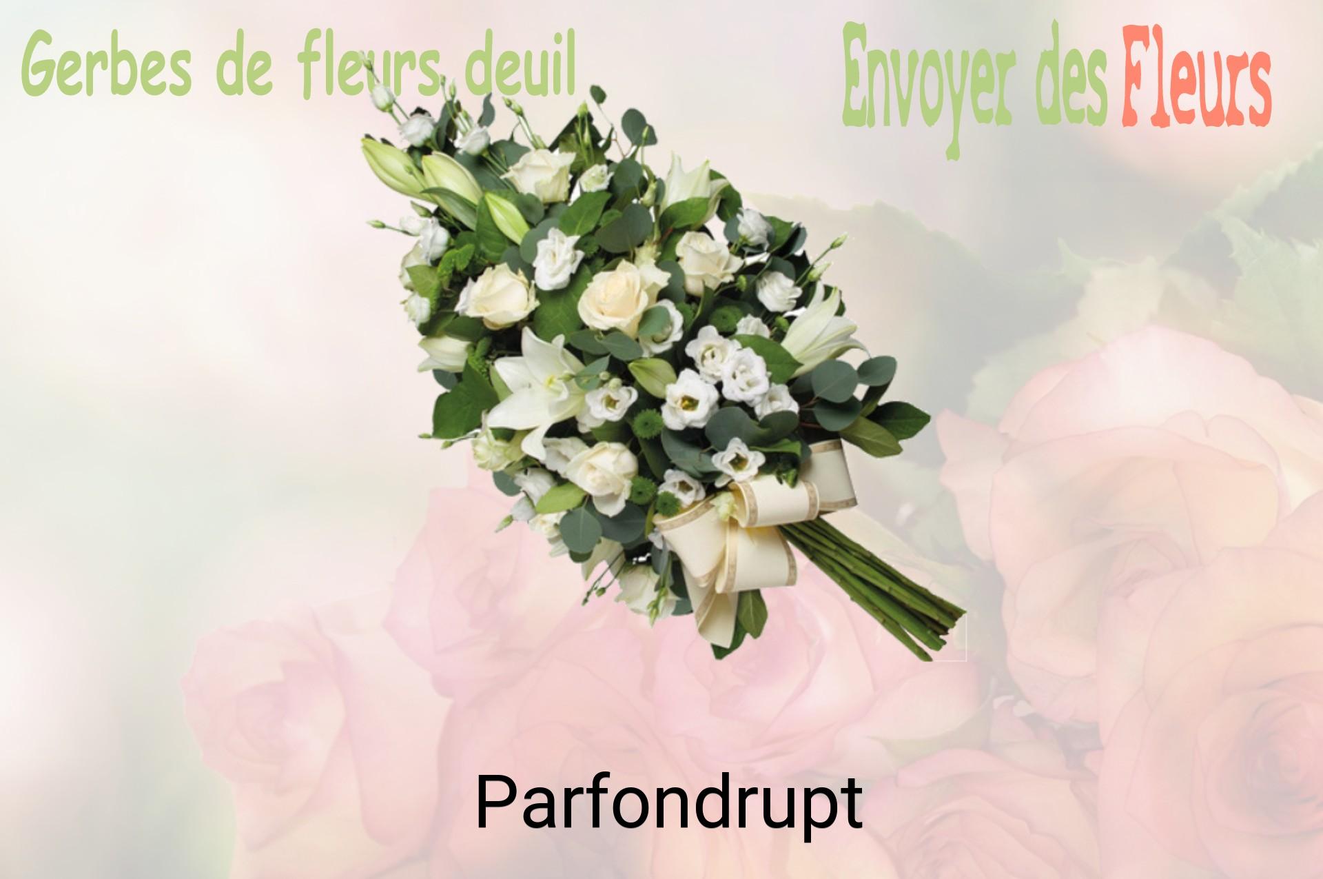 Gerbe de fleurs de deuil livrée à Parfondrupt